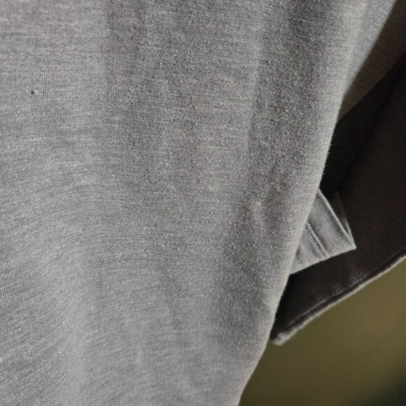 Logo Lounge Womens Asymmetric Hem Long Sleeve Top Pockets Shoulder Detail Purple - Picture 6 of 7